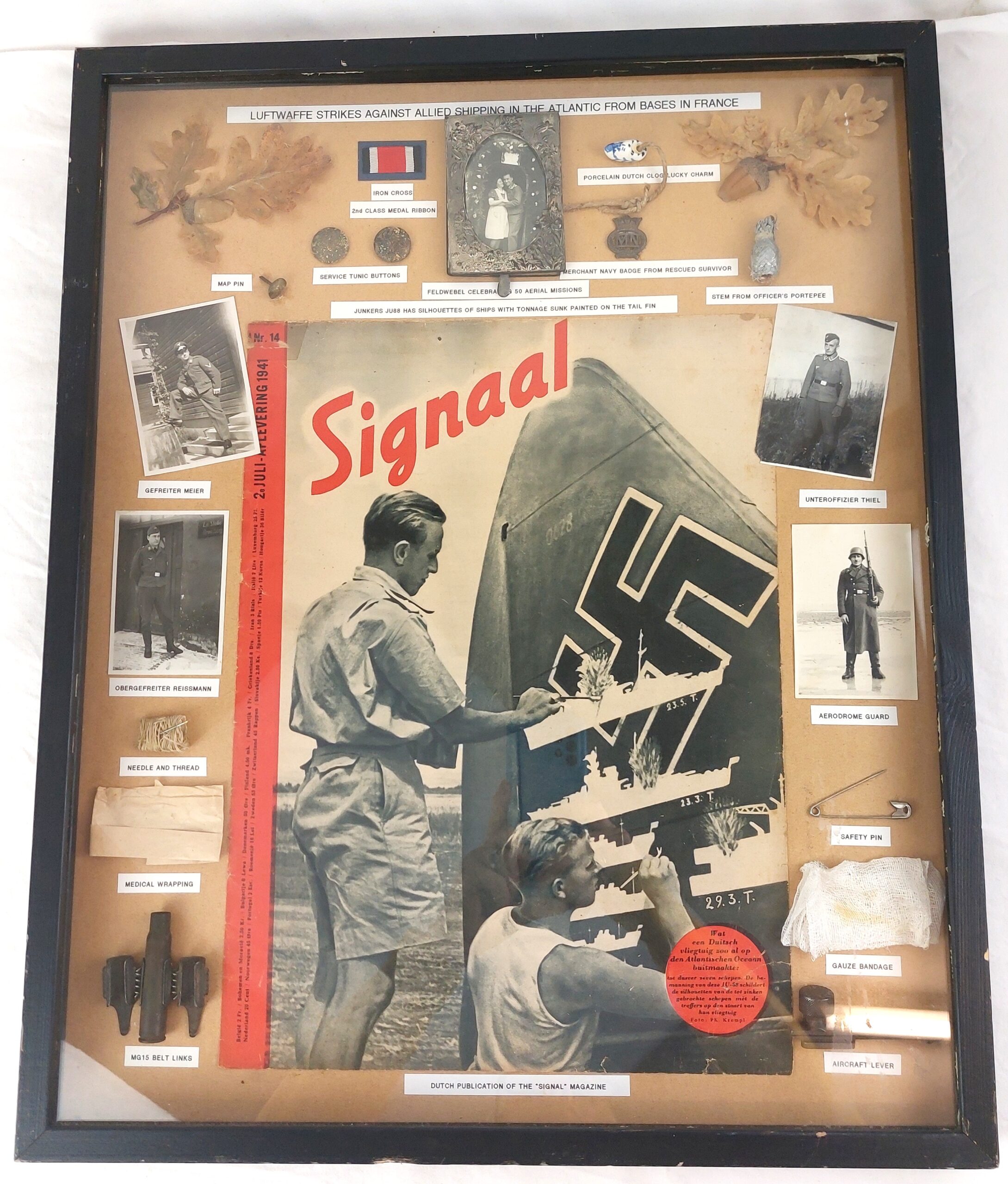 WW2, Framed Luftwaffe Commemorative Presentation
