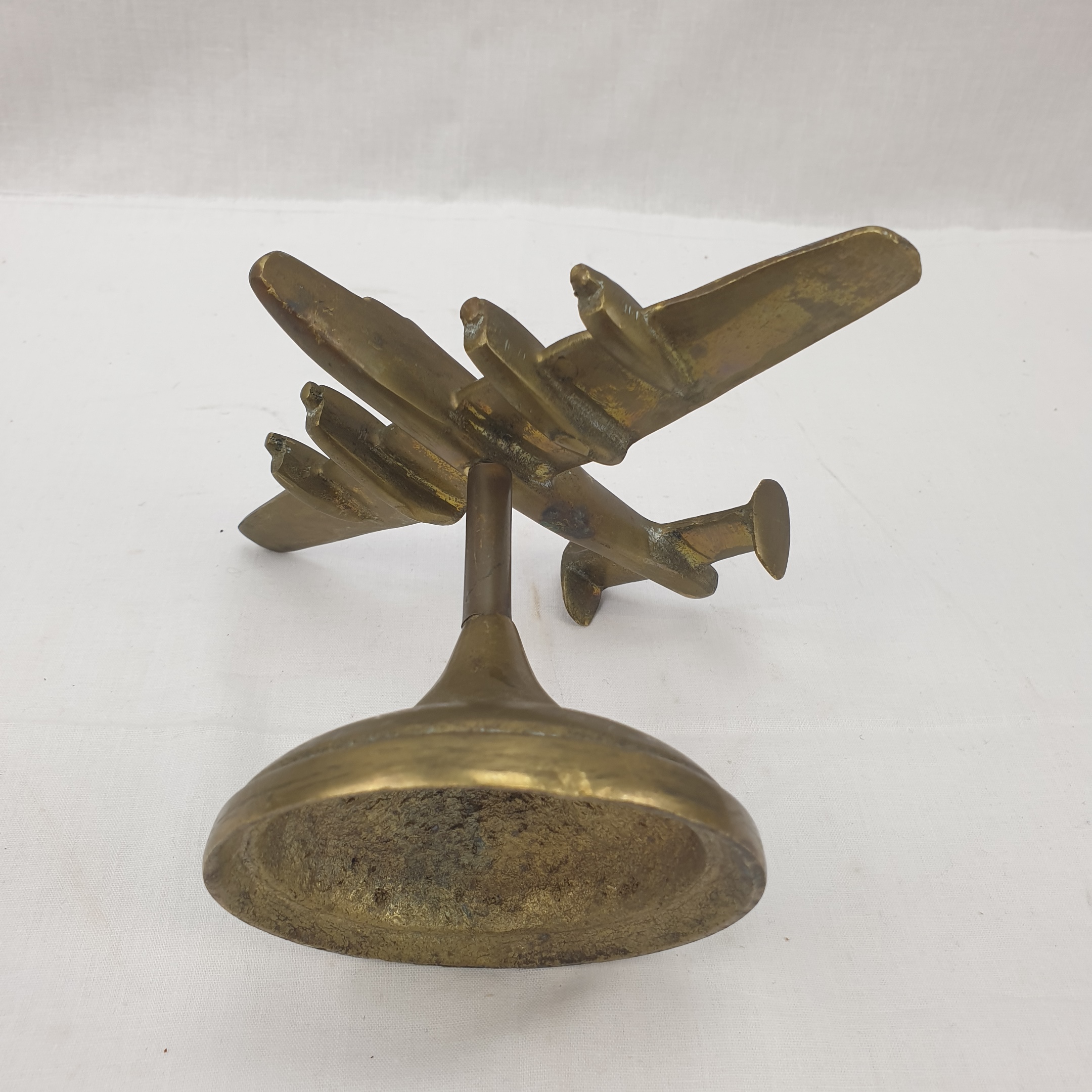 WW2 Trench Art Model Of Handley Page Halifax Heavy Bomber - Image 3