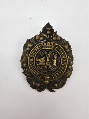 1st Rifle Volunteers Argyll & Sutherland Highlanders Glengarry Cap Badge