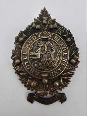 1st Vol Btn Argyll & Sutherland Highlanders NCO And OR Glengarry Cap Badge