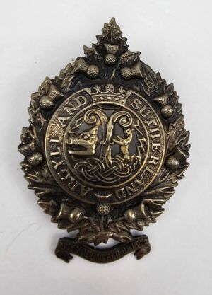 5th Vol Btn Argyll & Sutherland Highlanders NCO And OR Glengarry Cap Badge