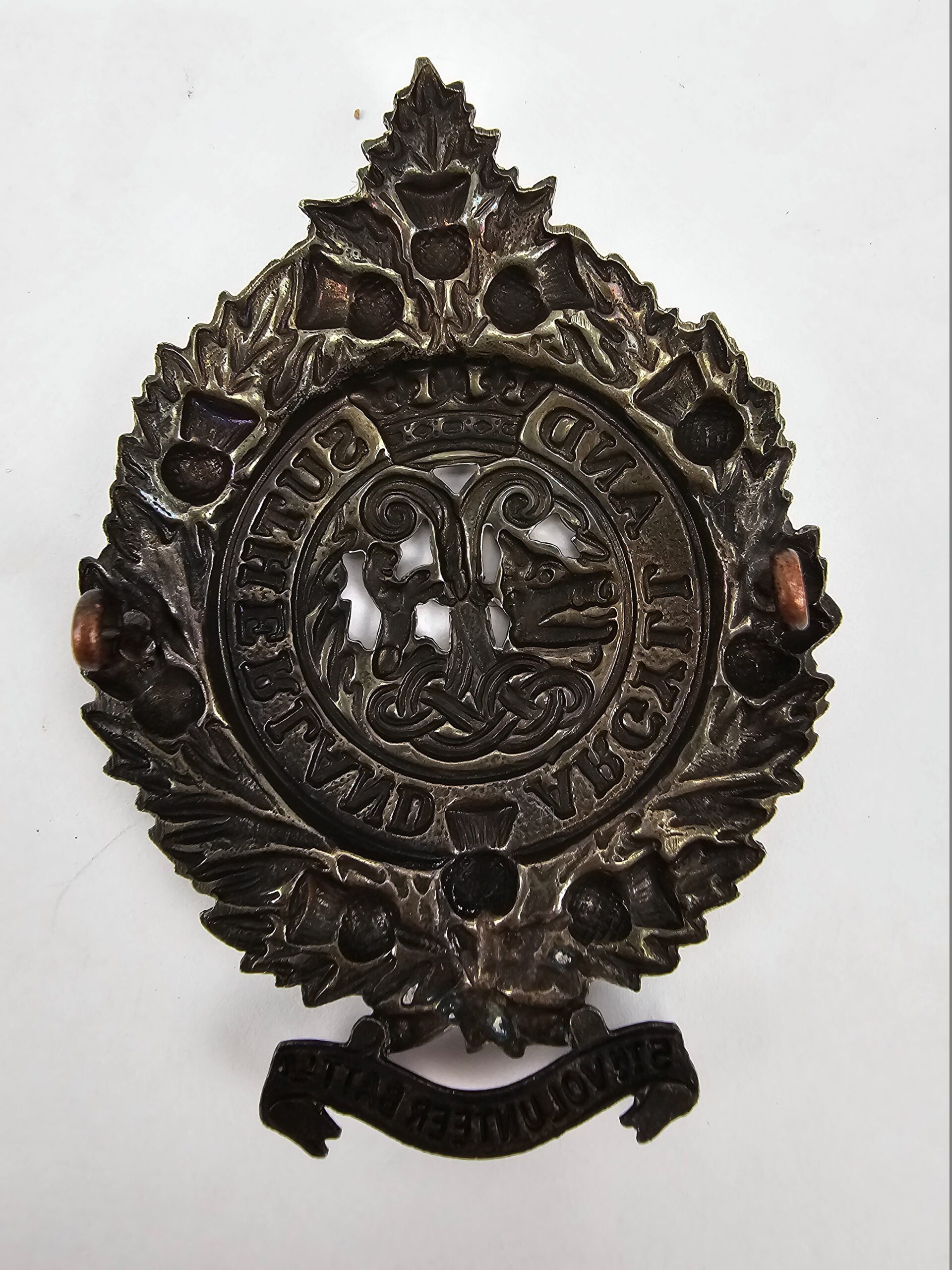 5th Vol Btn Argyll & Sutherland Highlanders NCO And OR Glengarry Cap Badge - Image 2