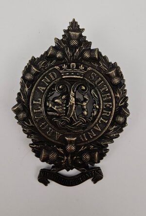 7th Vol Bat Argyll & Sutherland Highlanders NCO And OR Glengarry Cap Badge