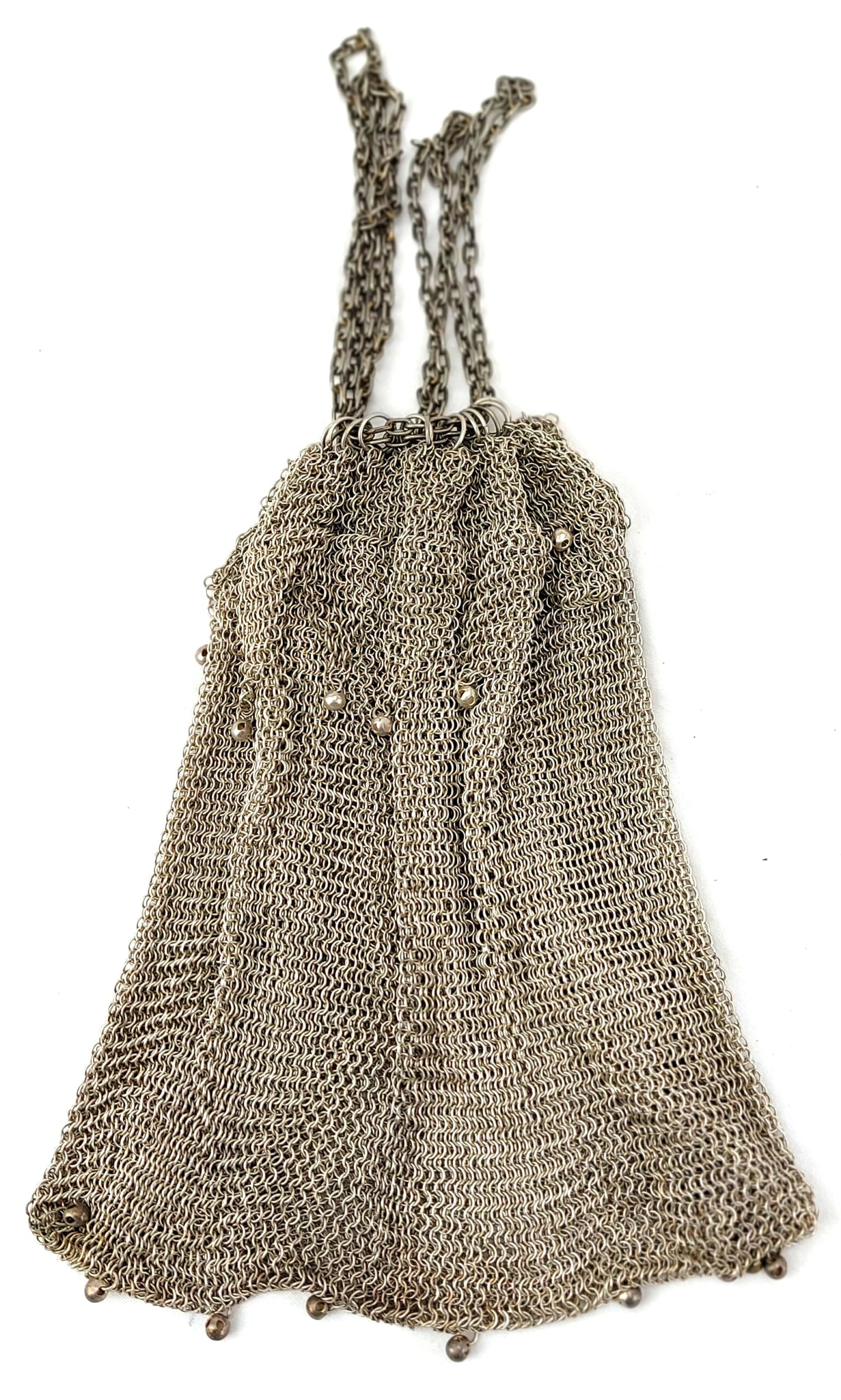Art Deco, Sterling Silver Chain Link, Evening Bag, c1920