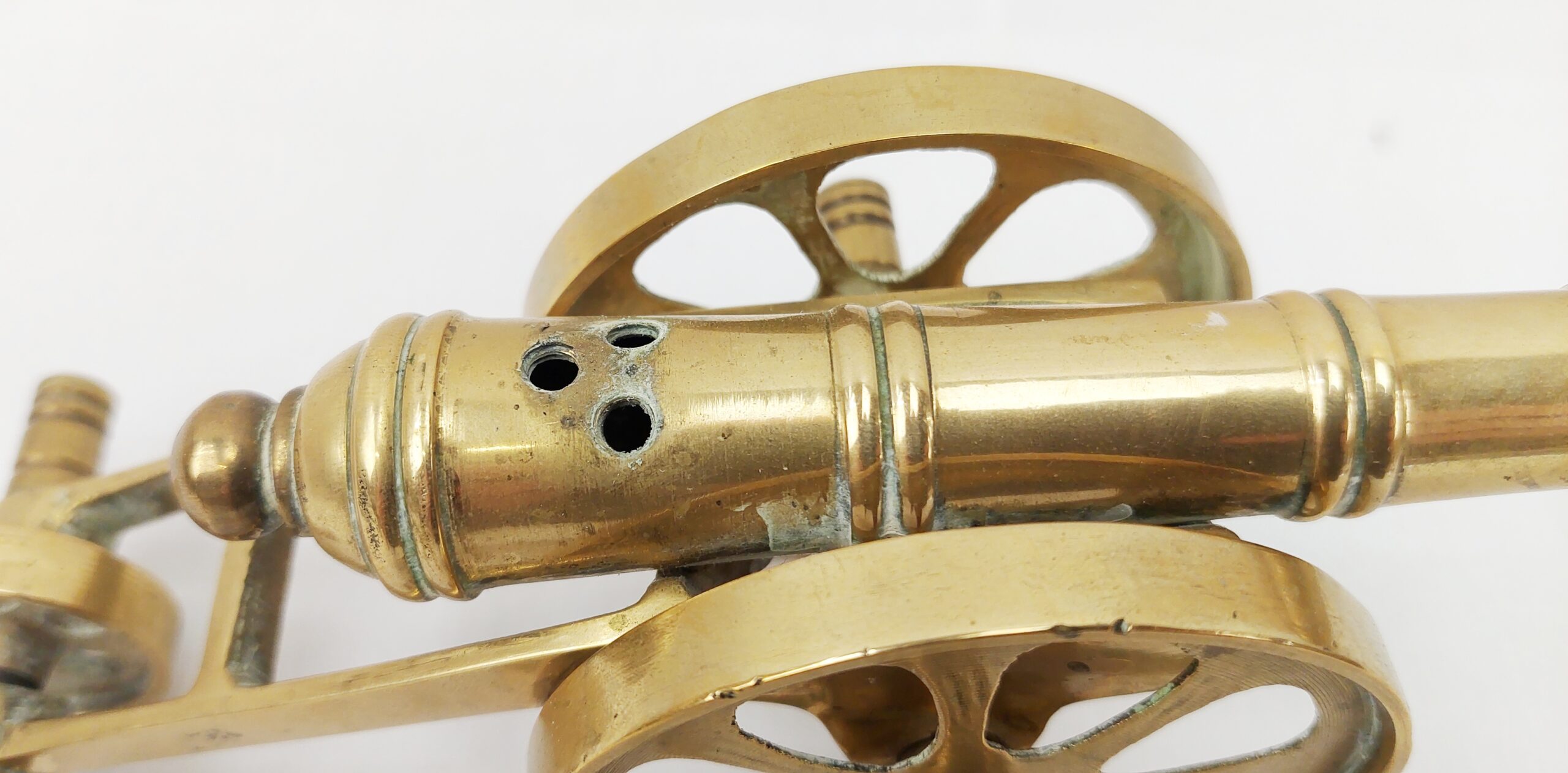Vintage Brass Model Field Gun Cannon #2 - Image 3