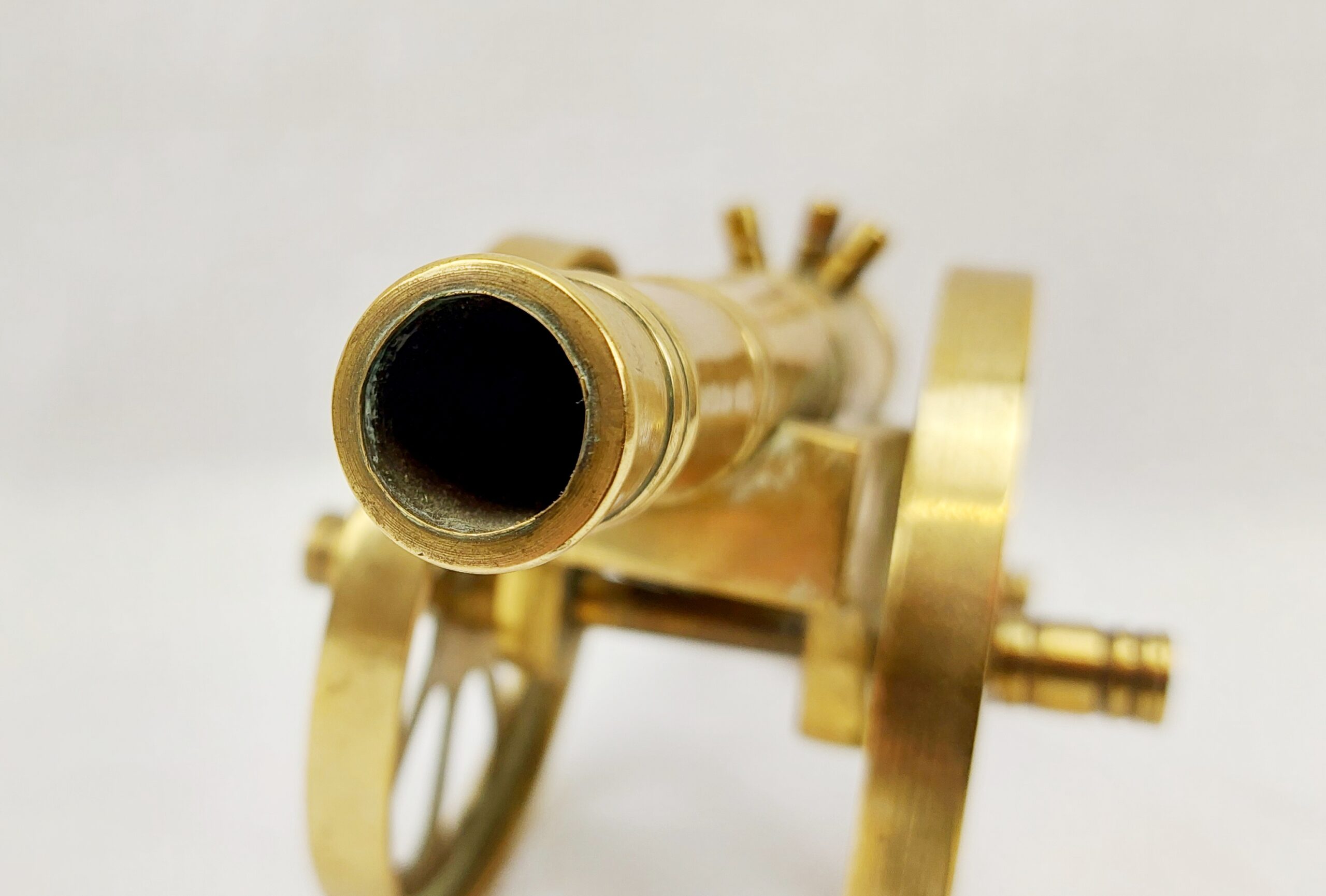 Vintage Brass Model Field Gun Cannon #2 - Image 2