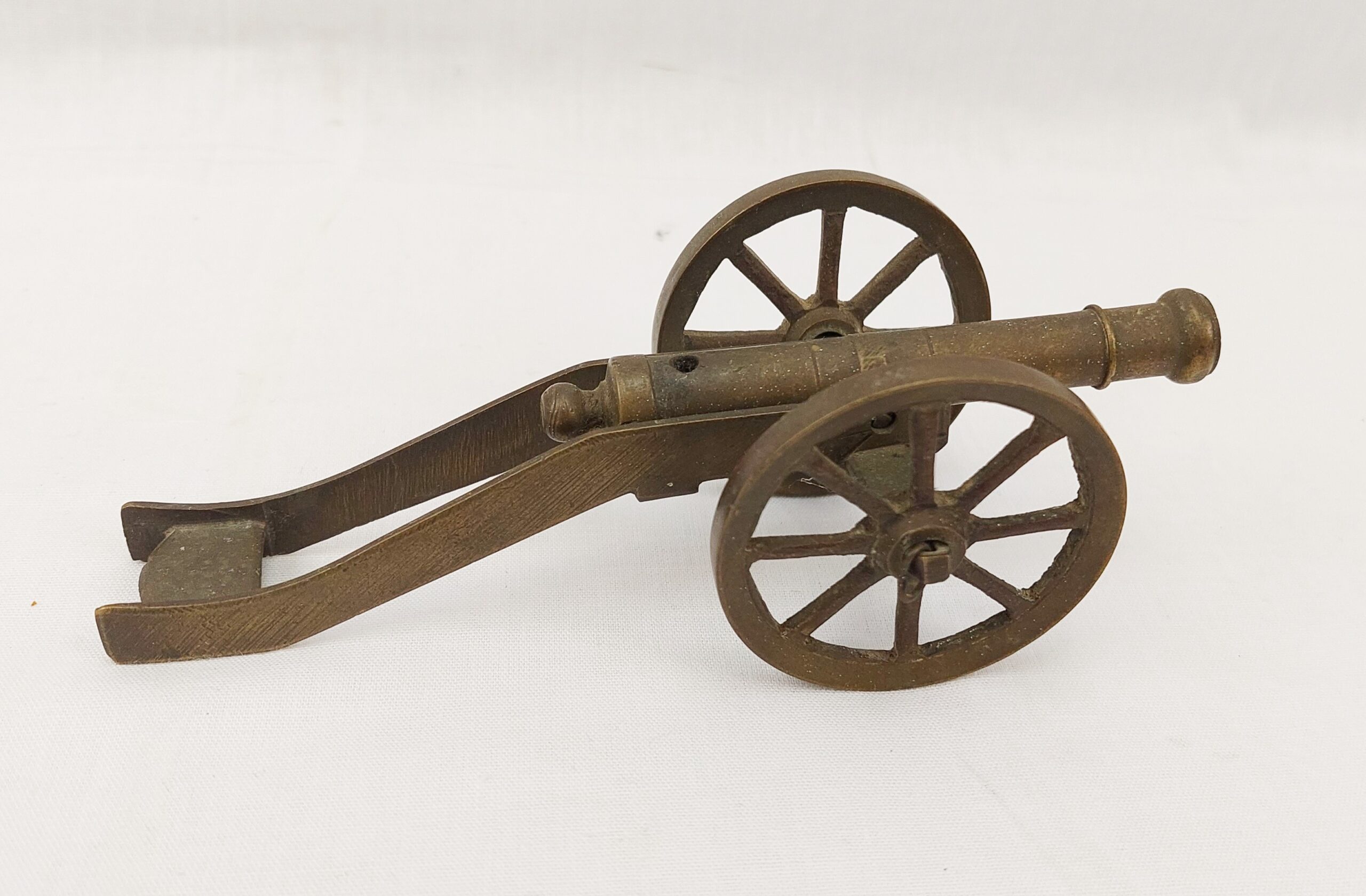 Vintage Brass Model Field Gun Cannon #1 - Image 3