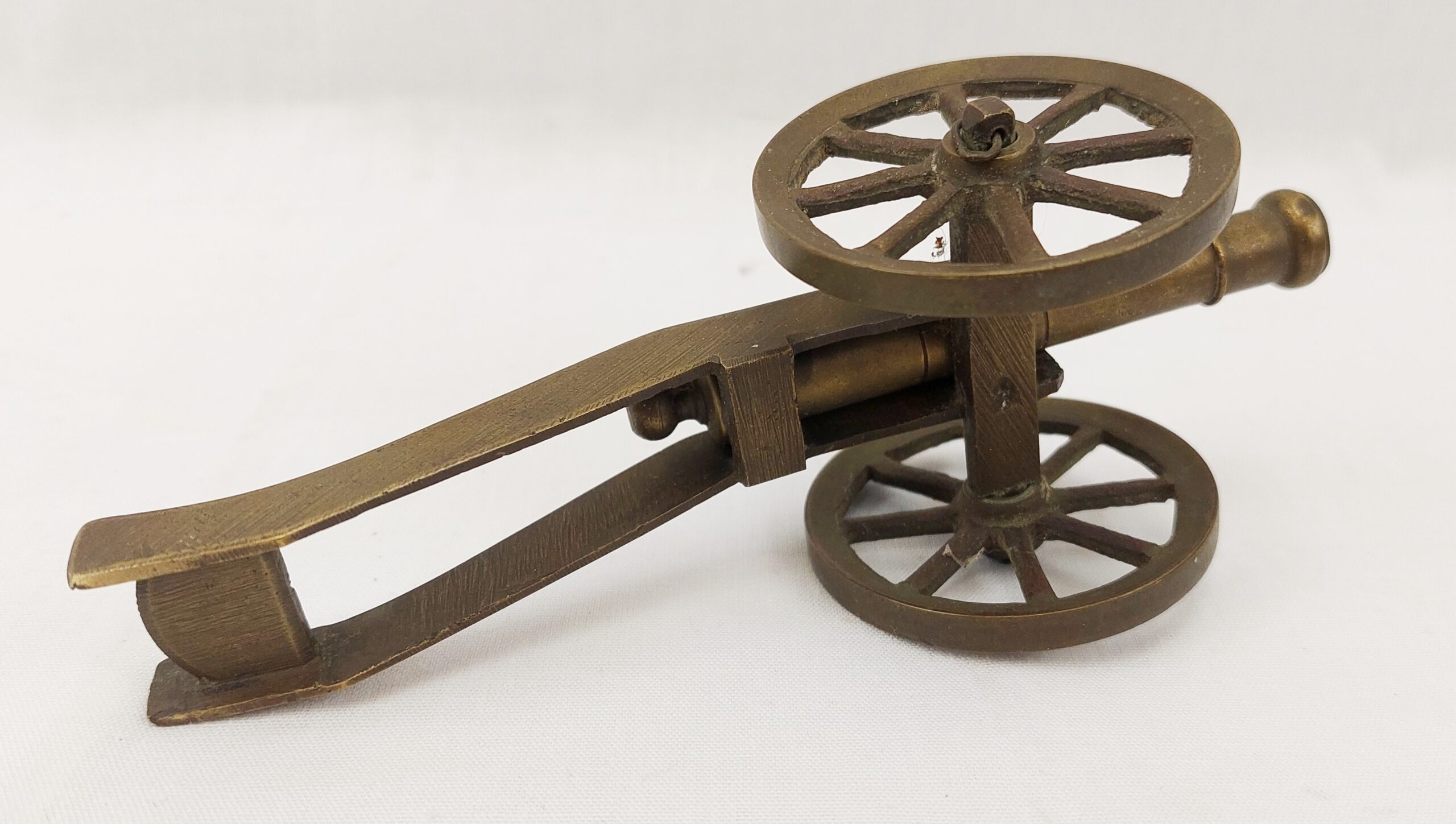 Vintage Brass Model Field Gun Cannon #1 - Image 2