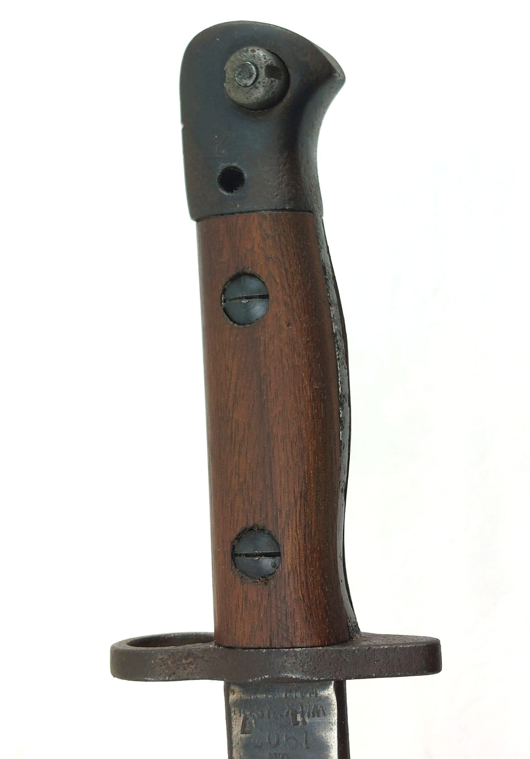 British, WW1, 1907 Pattern Wilkinson Bayonet & Leather Scabbard, dated 1917 - Image 10