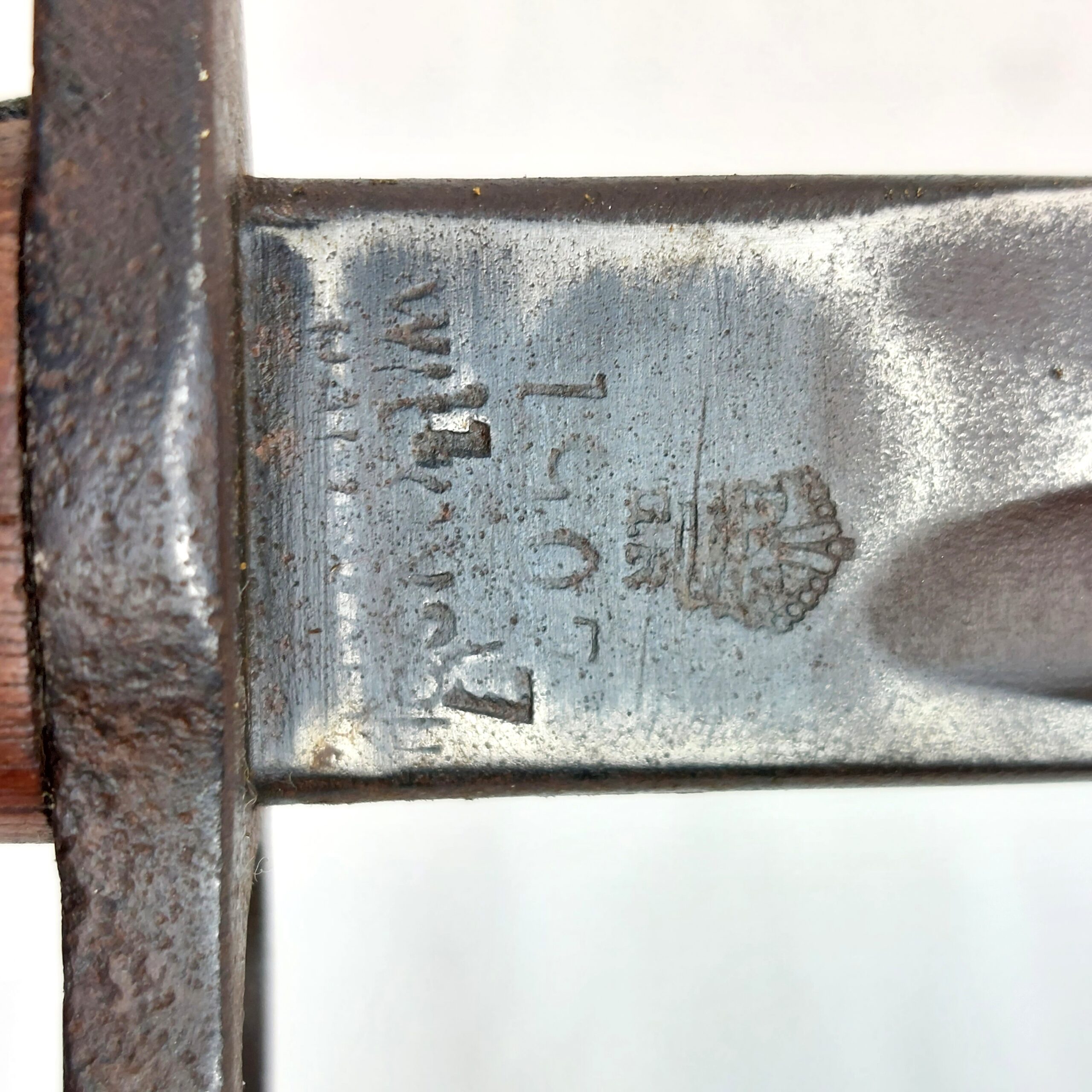 British, WW1, 1907 Pattern Wilkinson Bayonet & Leather Scabbard, dated 1917 - Image 17