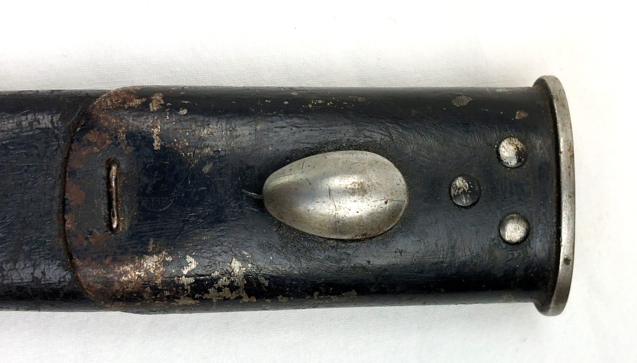 British, WW1, 1907 Pattern Wilkinson Bayonet & Leather Scabbard, dated 1917 - Image 21