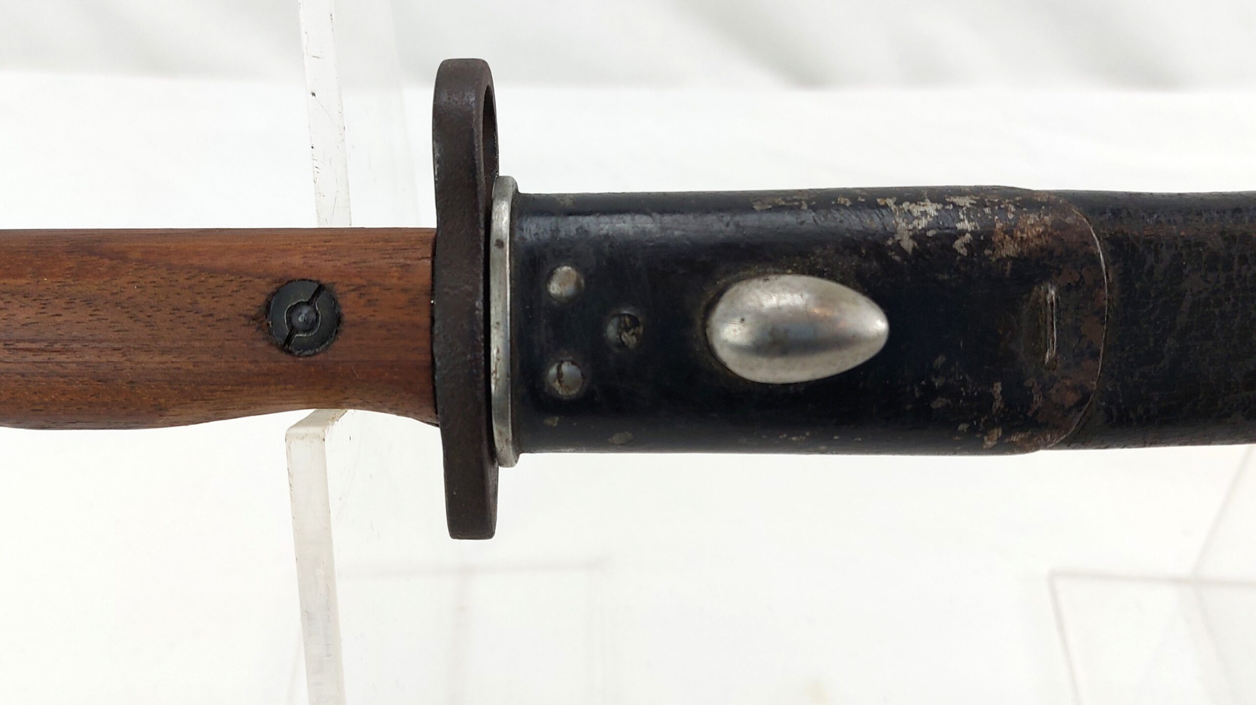 British, WW1, 1907 Pattern Wilkinson Bayonet & Leather Scabbard, dated 1917 - Image 26