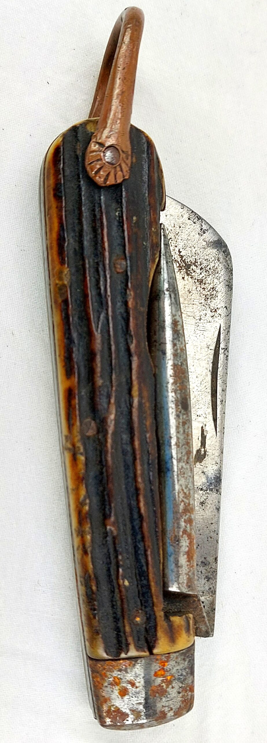 British, WW1, Admiralty Pattern 301 Staghorn Jack Knife, "Non XLL" by Joseph Allen & Sons Sheffield - Image 2