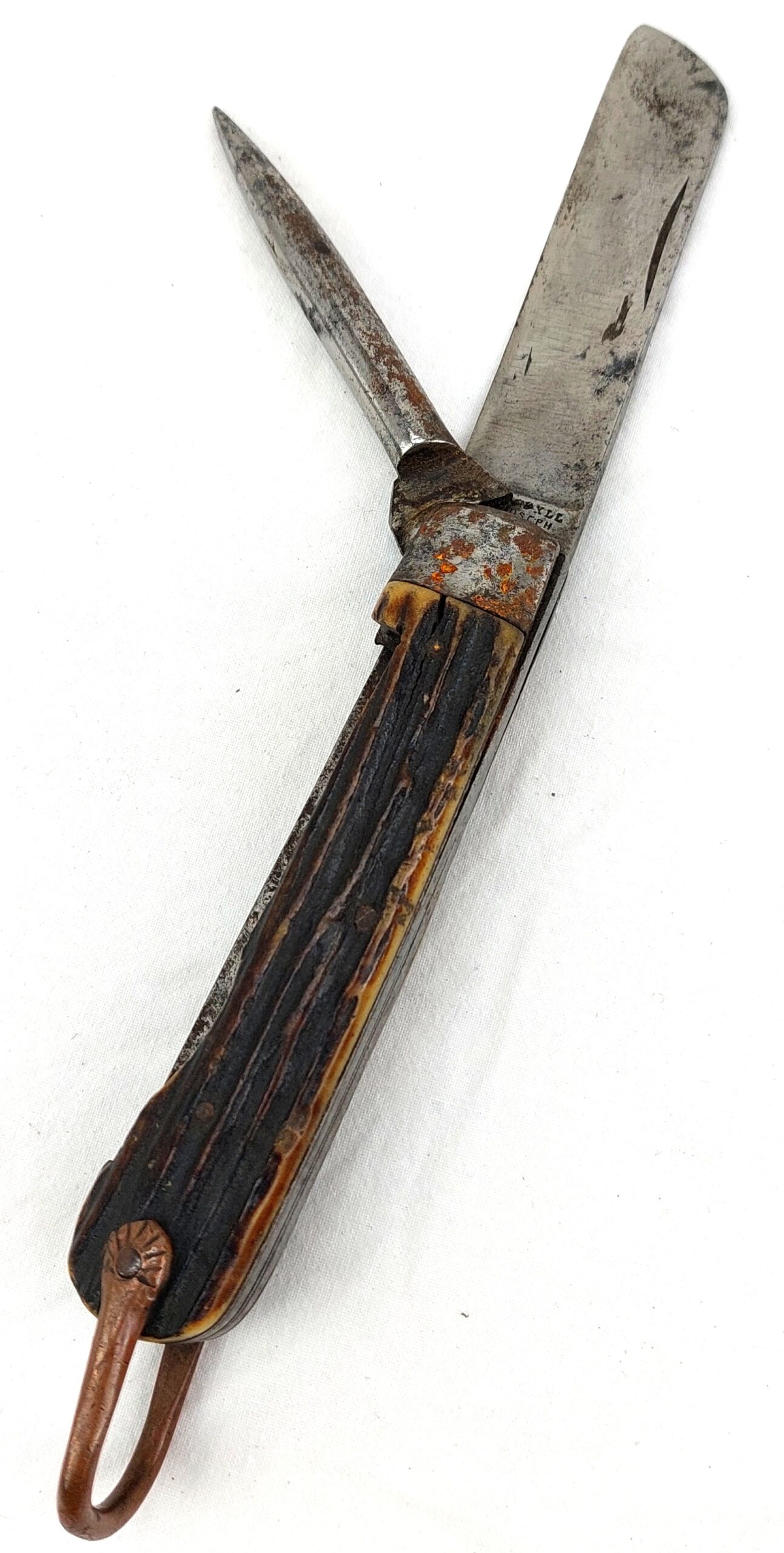 British, WW1, Admiralty Pattern 301 Staghorn Jack Knife, "Non XLL" by Joseph Allen & Sons Sheffield - Image 8