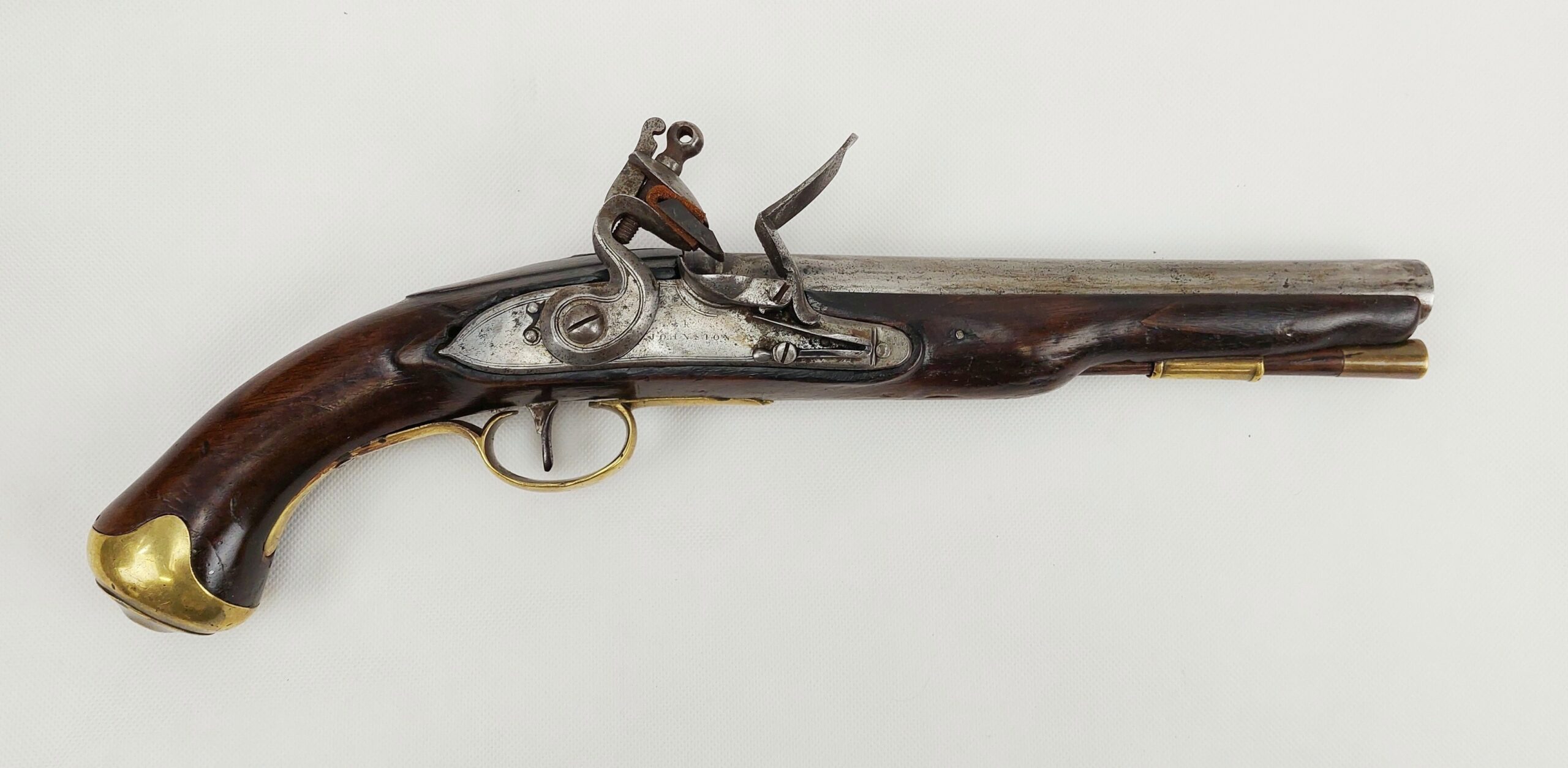 Circa 1800 Light Dragoons Volunteers Flintlock Pistol By R Johnston
