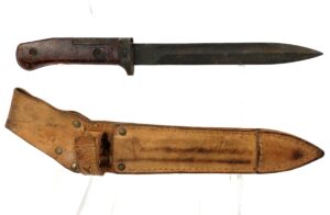 Czech, c1975, Late Variant VZ-58 Bayonet, with Original Leather Scabbard