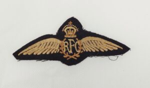 Early WW1 RFC Royal Flying Corp Pilots Wings Tunic Cloth Badge
