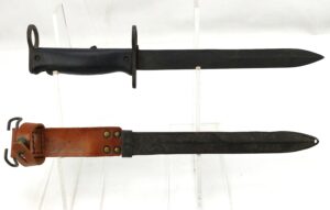 French, M1956 Pattern Bayonet with Matching Scabbard, Dated 1959