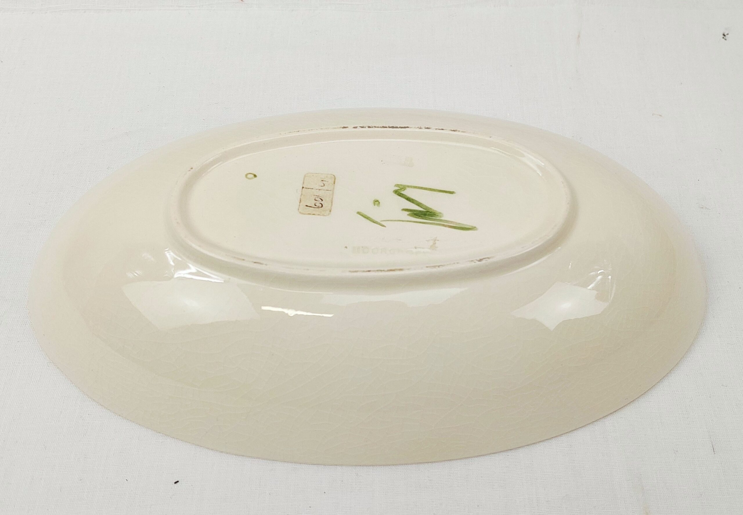 Moorcroft Cream Hibiscus Pattern Oval Bowl - Image 6