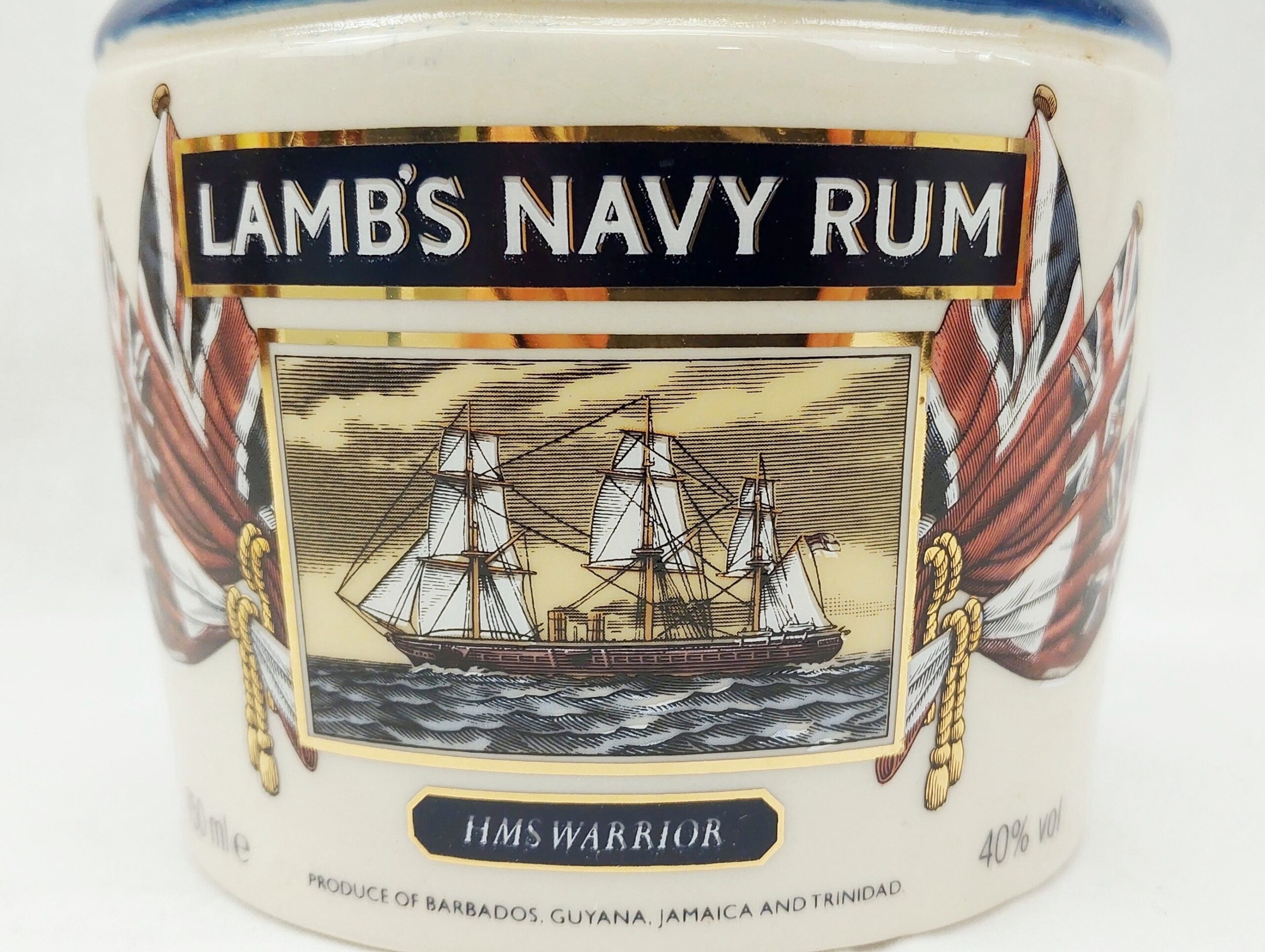 c1980’s Lamb’s Navy Rum ‘HMS Warrior’ Flagon – Unopened - Image 3