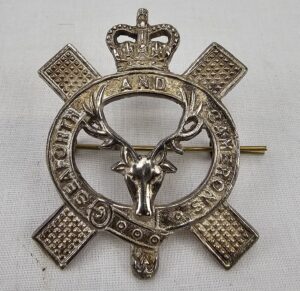 Seaforth And Camerons Pipers Cap Badge
