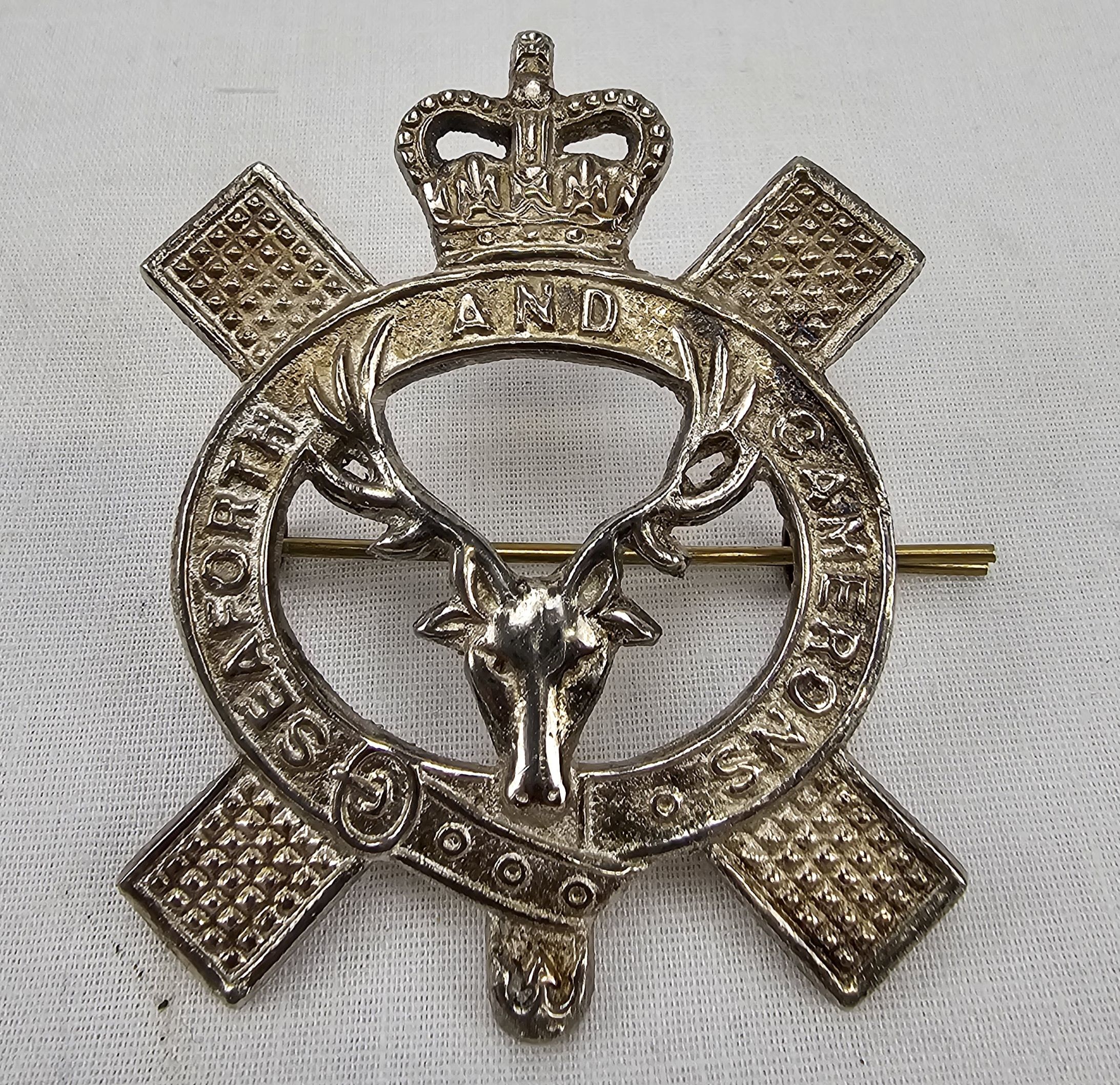 Seaforth And Camerons Pipers Cap Badge