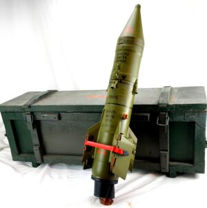Soviet, Vietnam Era, Inert 9M14 Malyutka AT-3 Sagger Wire Guided Anti-Tank Missile, with Original Transport Box and Certificate of Assembly, Original Warranty and Service Record, Dated April 1976