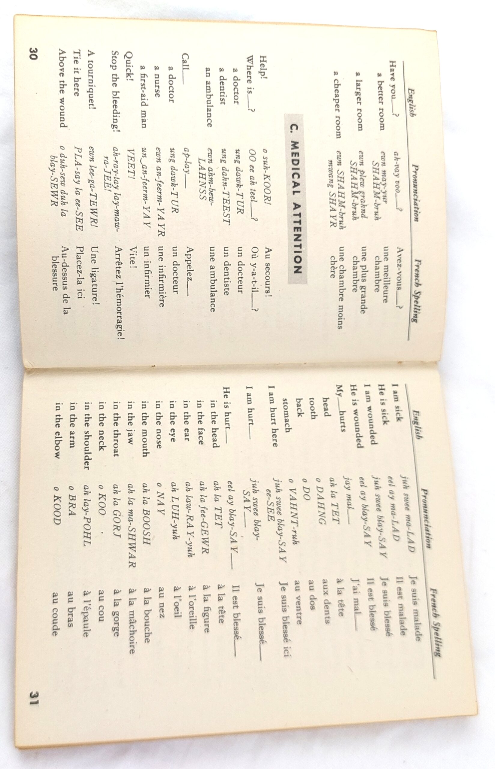 USA, WW2, Restricted, French Phrase Book, Washington, September 28, 1943 (TM 30-602) - Image 6