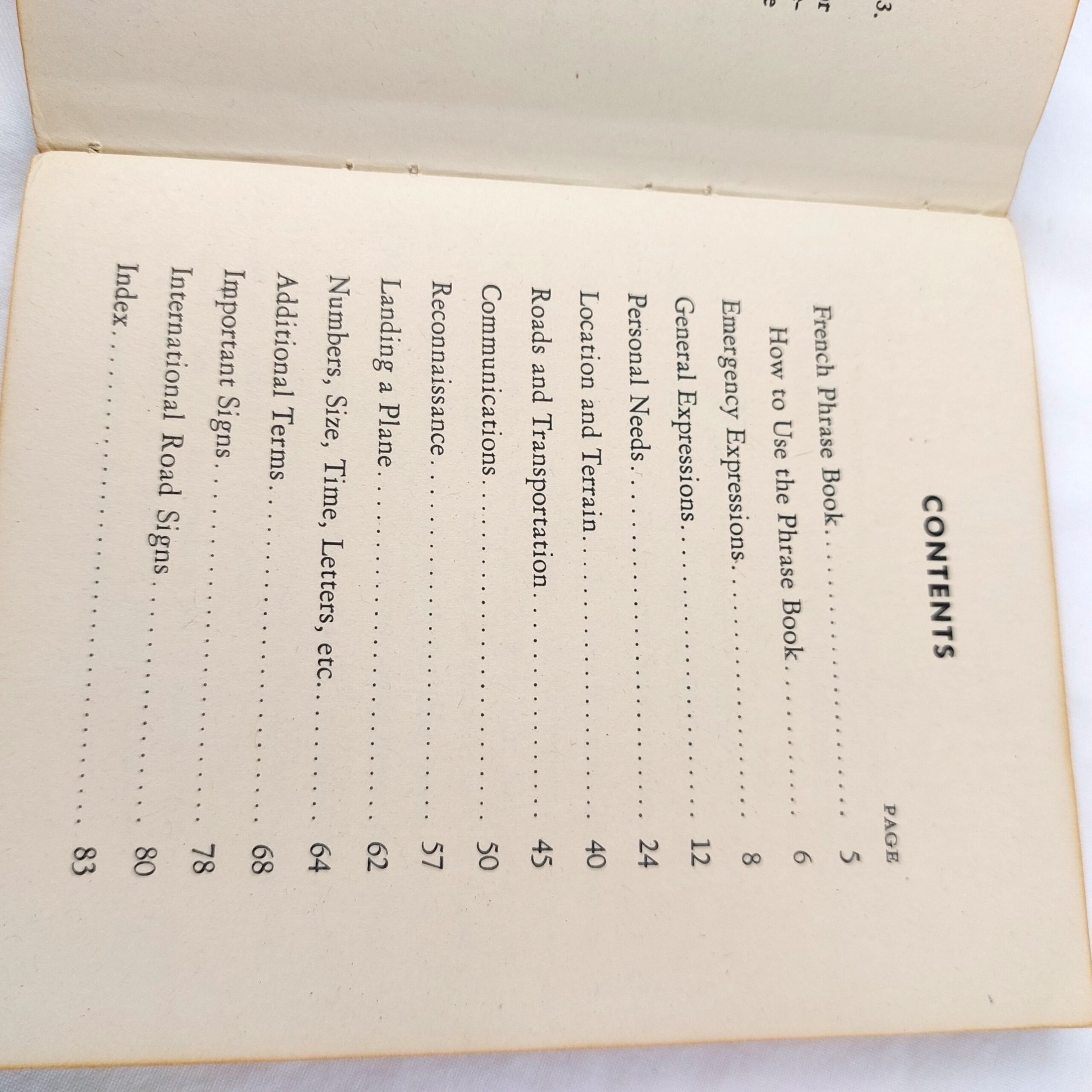 USA, WW2, Restricted, French Phrase Book, Washington, September 28, 1943 (TM 30-602) - Image 5