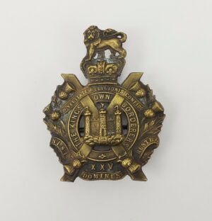Victorian 25th Kings Own Borderers Glengarry Cap Badge