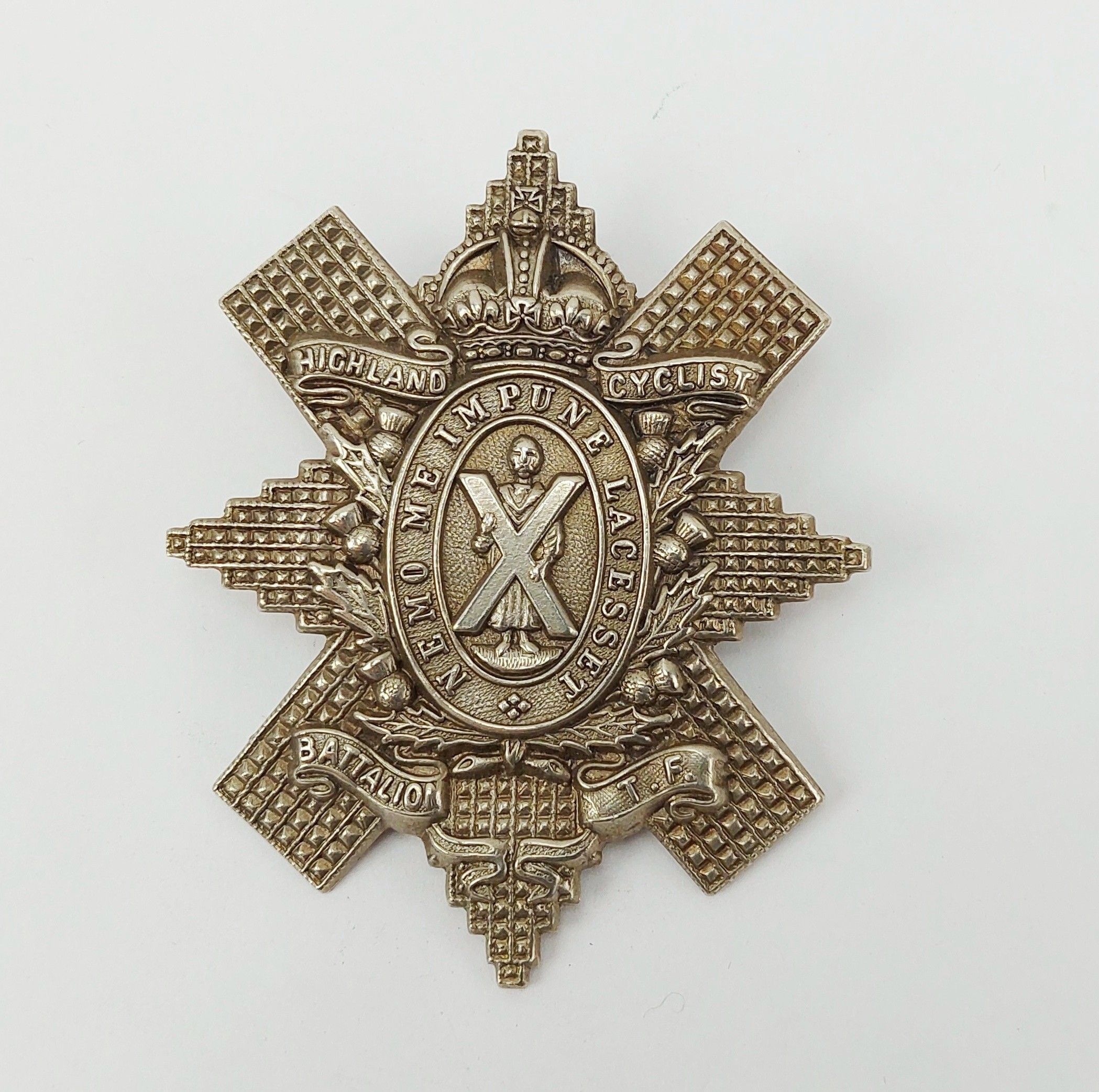 WW1 Highland Cyclist Battalion Territorial Forces Cap Badge