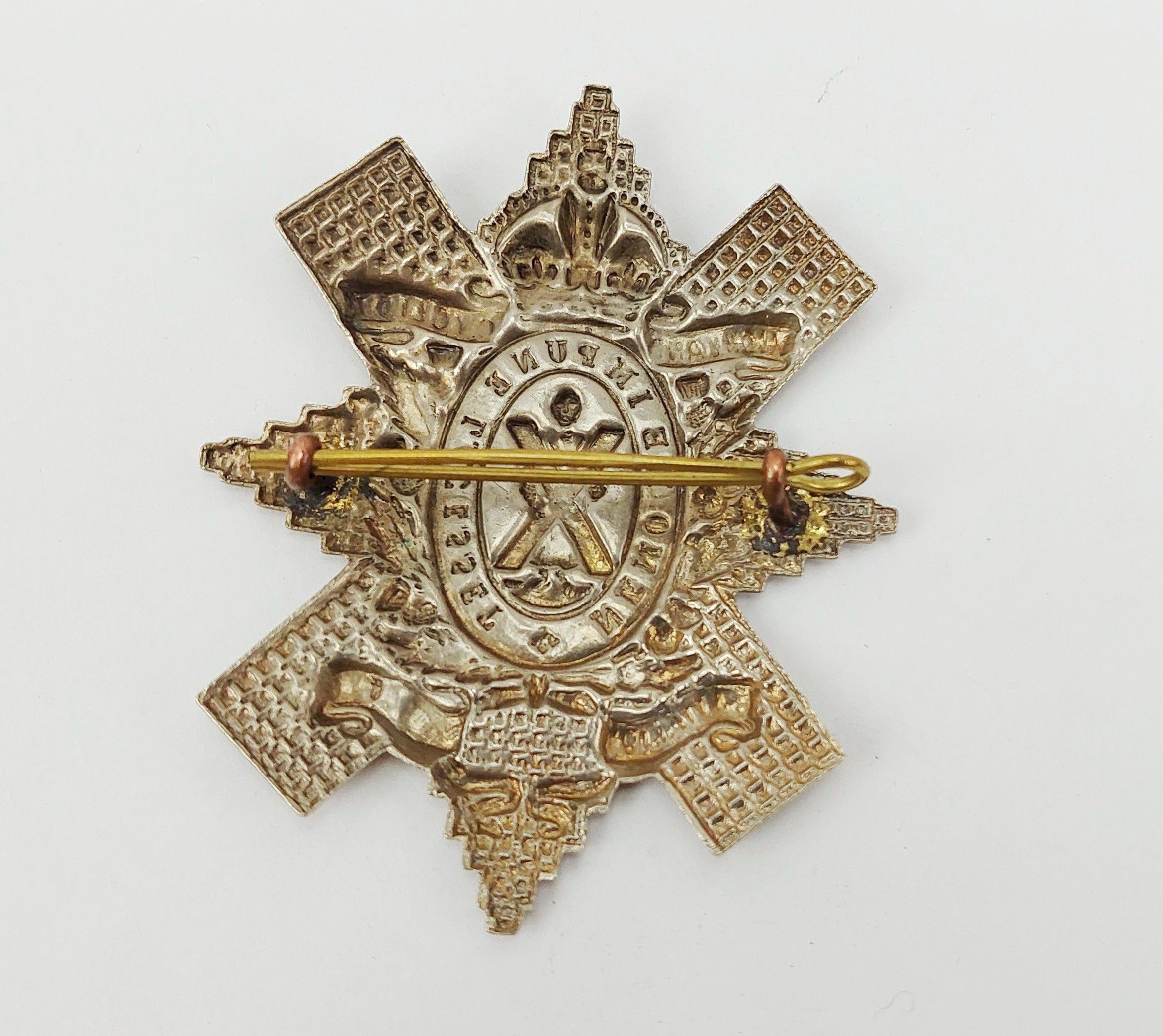 WW1 Highland Cyclist Battalion Territorial Forces Cap Badge - Image 2