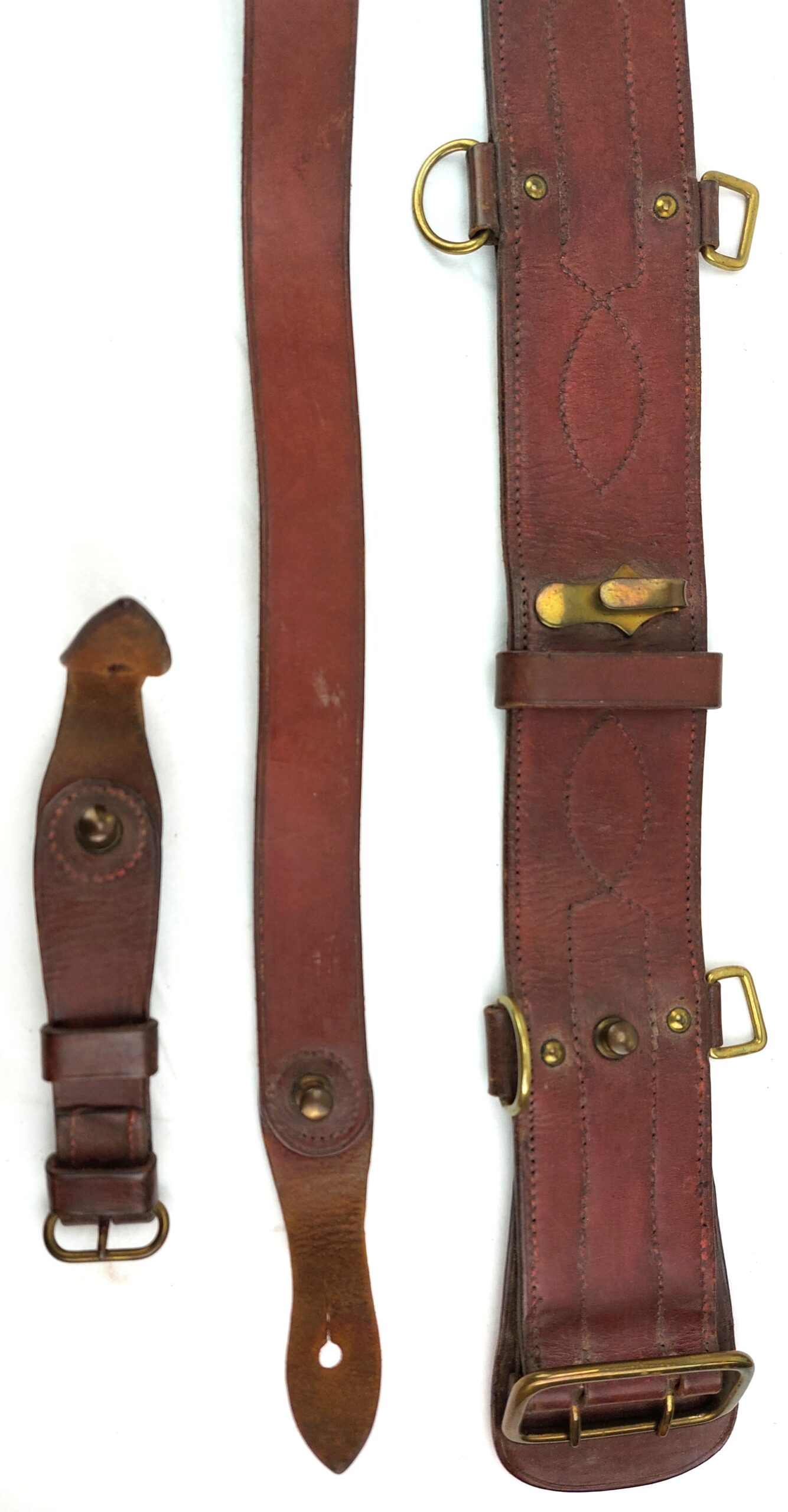 British, WW1, c.1917, Officers Sam Browne Belt and Cross Strap - Image 11