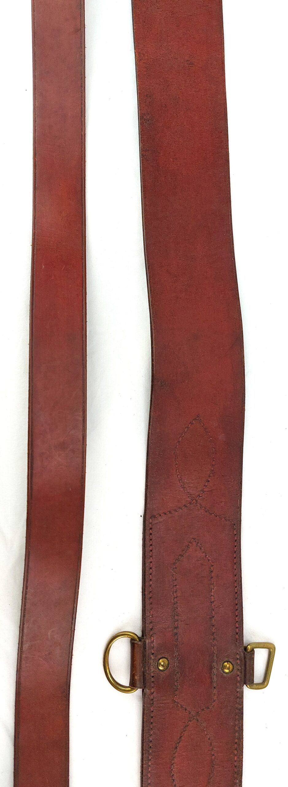 British, WW1, c.1917, Officers Sam Browne Belt and Cross Strap - Image 12