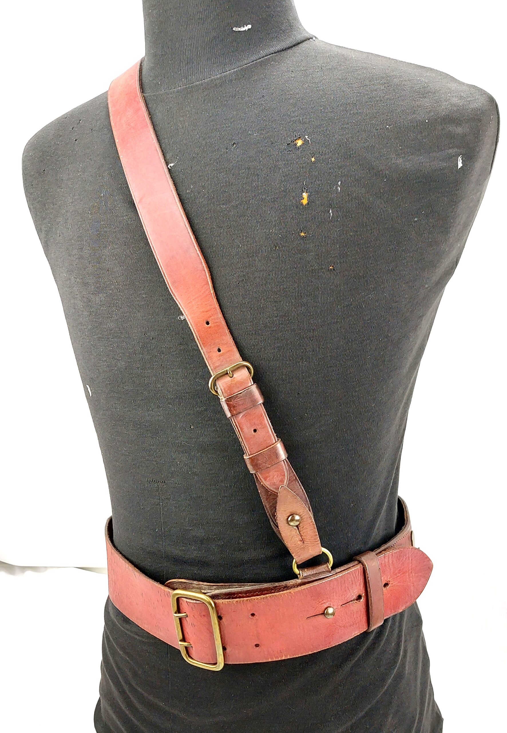 British, WW1, c.1917, Officers Sam Browne Belt and Cross Strap - Image 3
