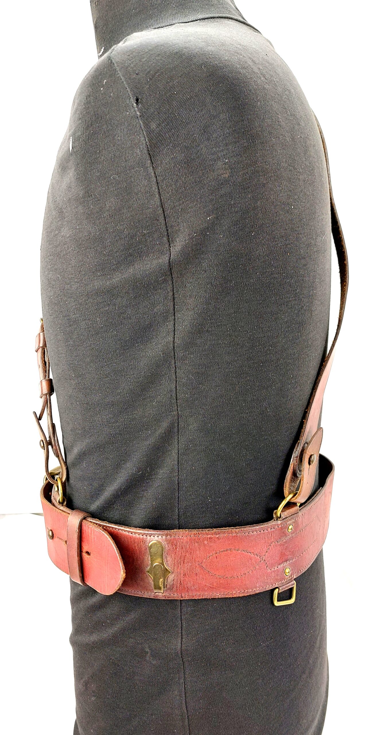 British, WW1, c.1917, Officers Sam Browne Belt and Cross Strap - Image 4