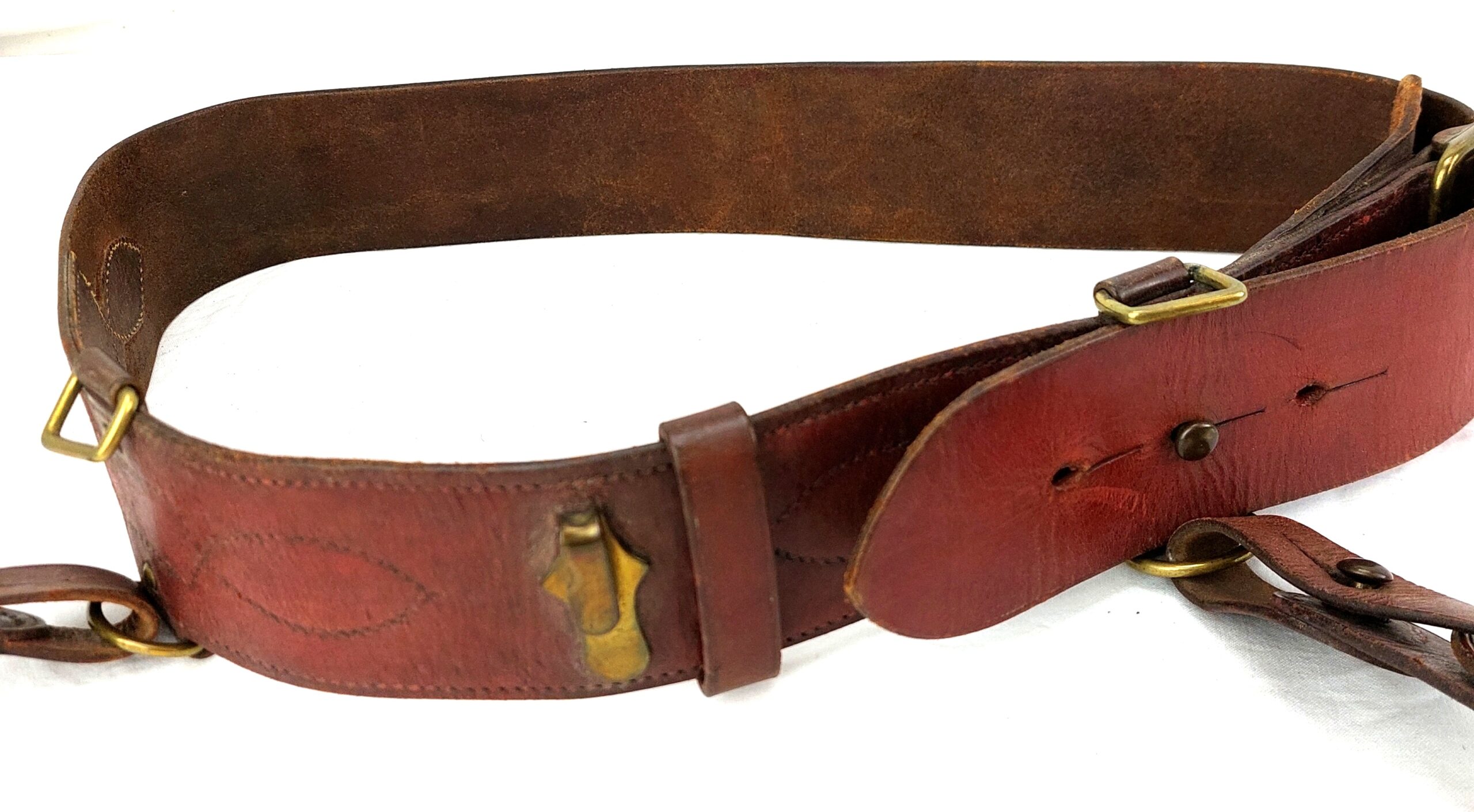 British, WW1, c.1917, Officers Sam Browne Belt and Cross Strap - Image 2