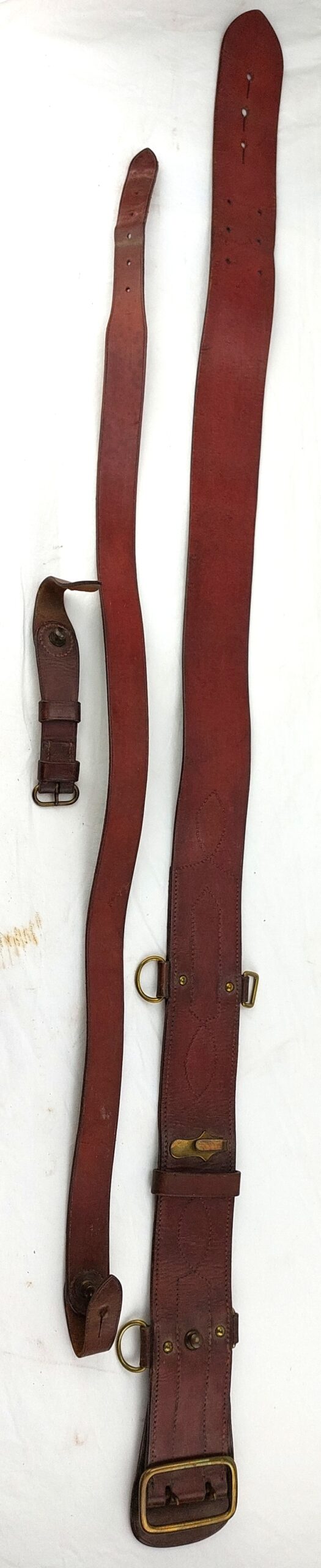 British, WW1, c.1917, Officers Sam Browne Belt and Cross Strap - Image 10