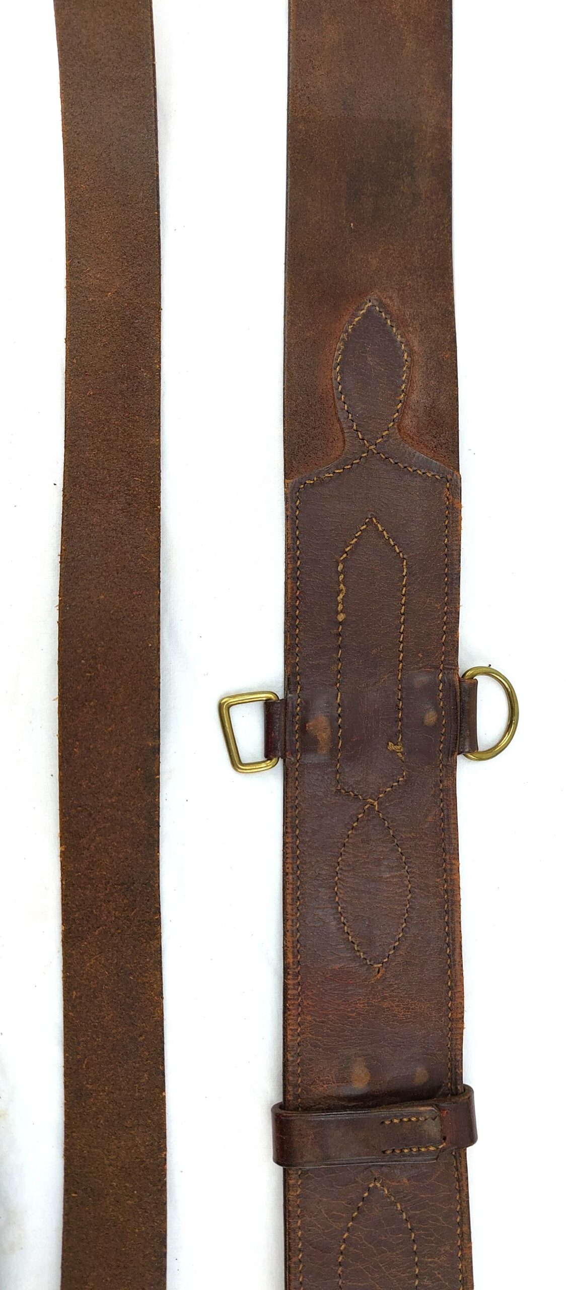 British, WW1, c.1917, Officers Sam Browne Belt and Cross Strap - Image 16
