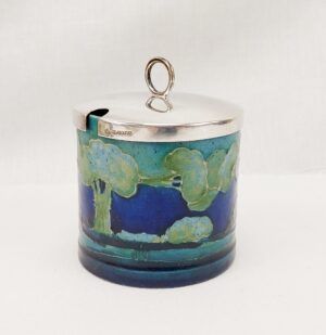 1928 To 1931 Moorcroft Moonlit Blue Pattern Jam Pot