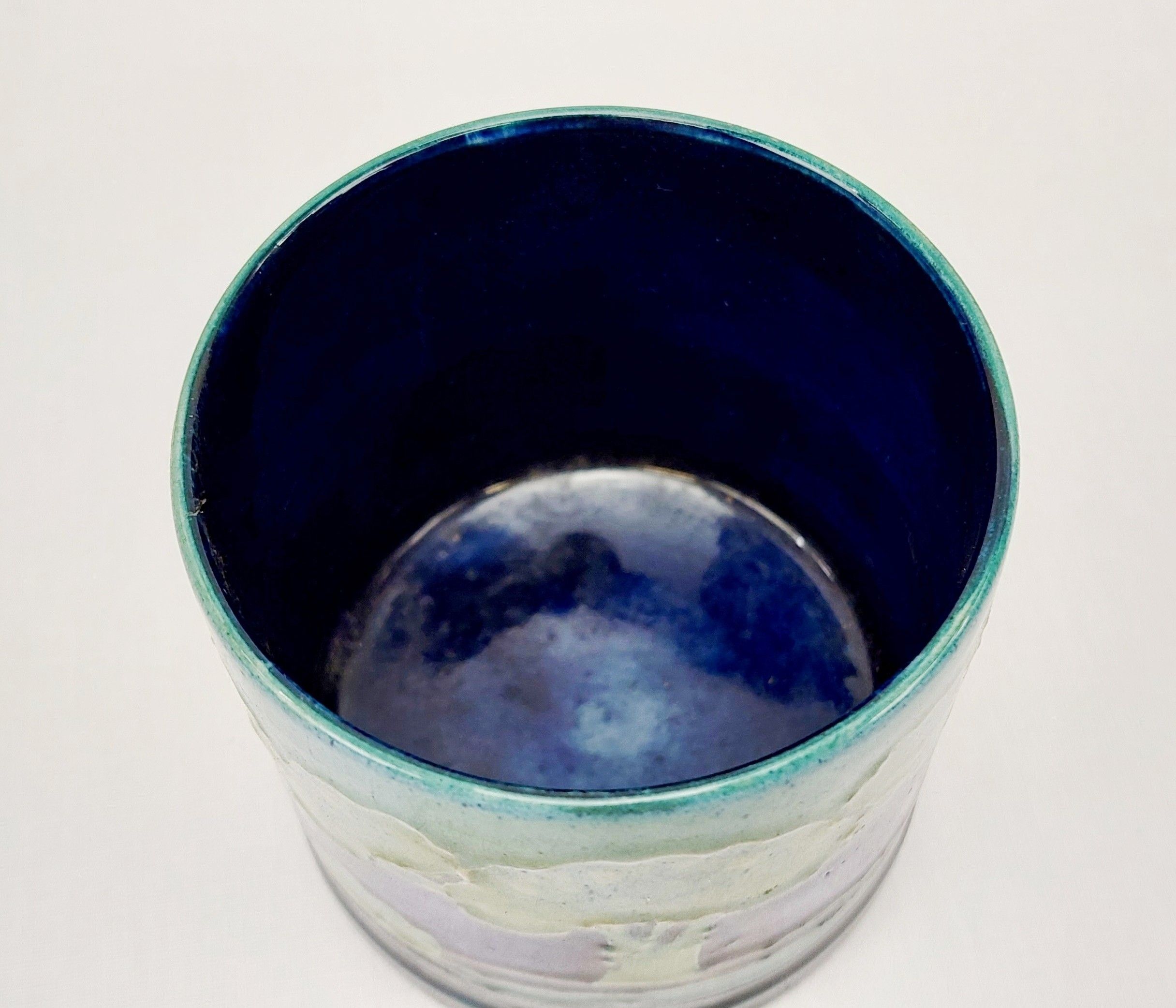 1928 To 1931 Moorcroft Moonlit Blue Pattern Jam Pot - Image 6