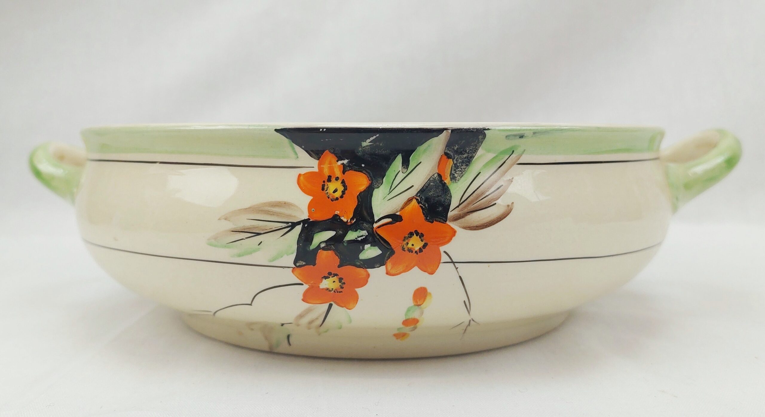 1930s Honeyglaze Clarice Cliff Tureen Base - Image 7