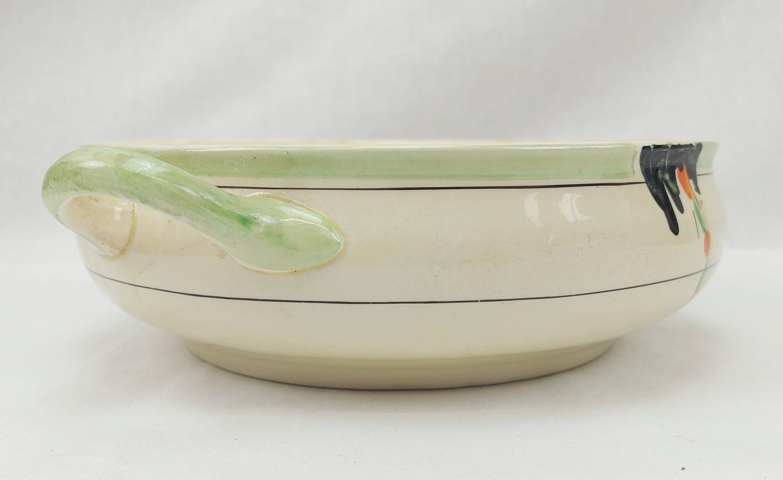 1930s Honeyglaze Clarice Cliff Tureen Base - Image 6