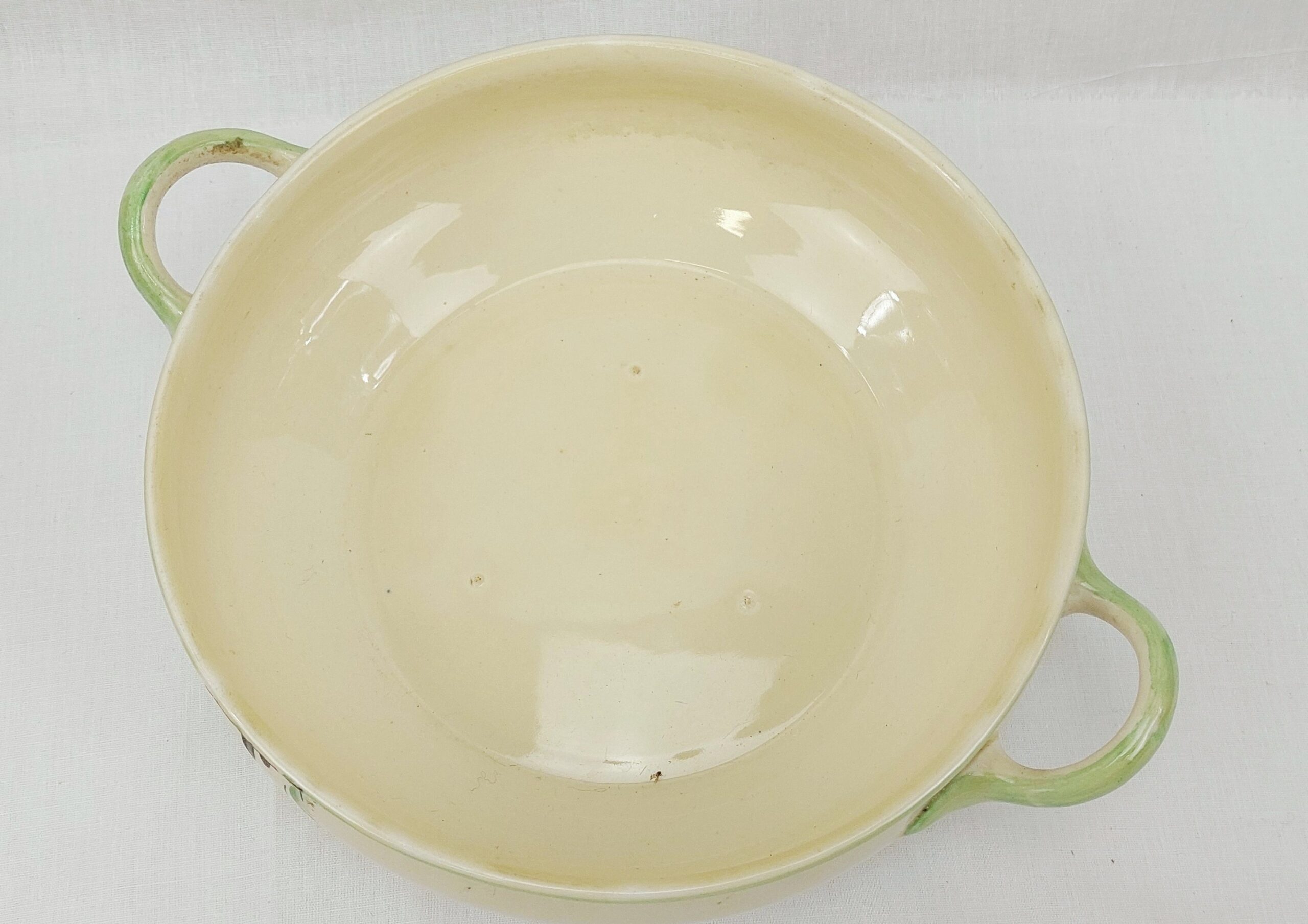 1930s Honeyglaze Clarice Cliff Tureen Base - Image 4