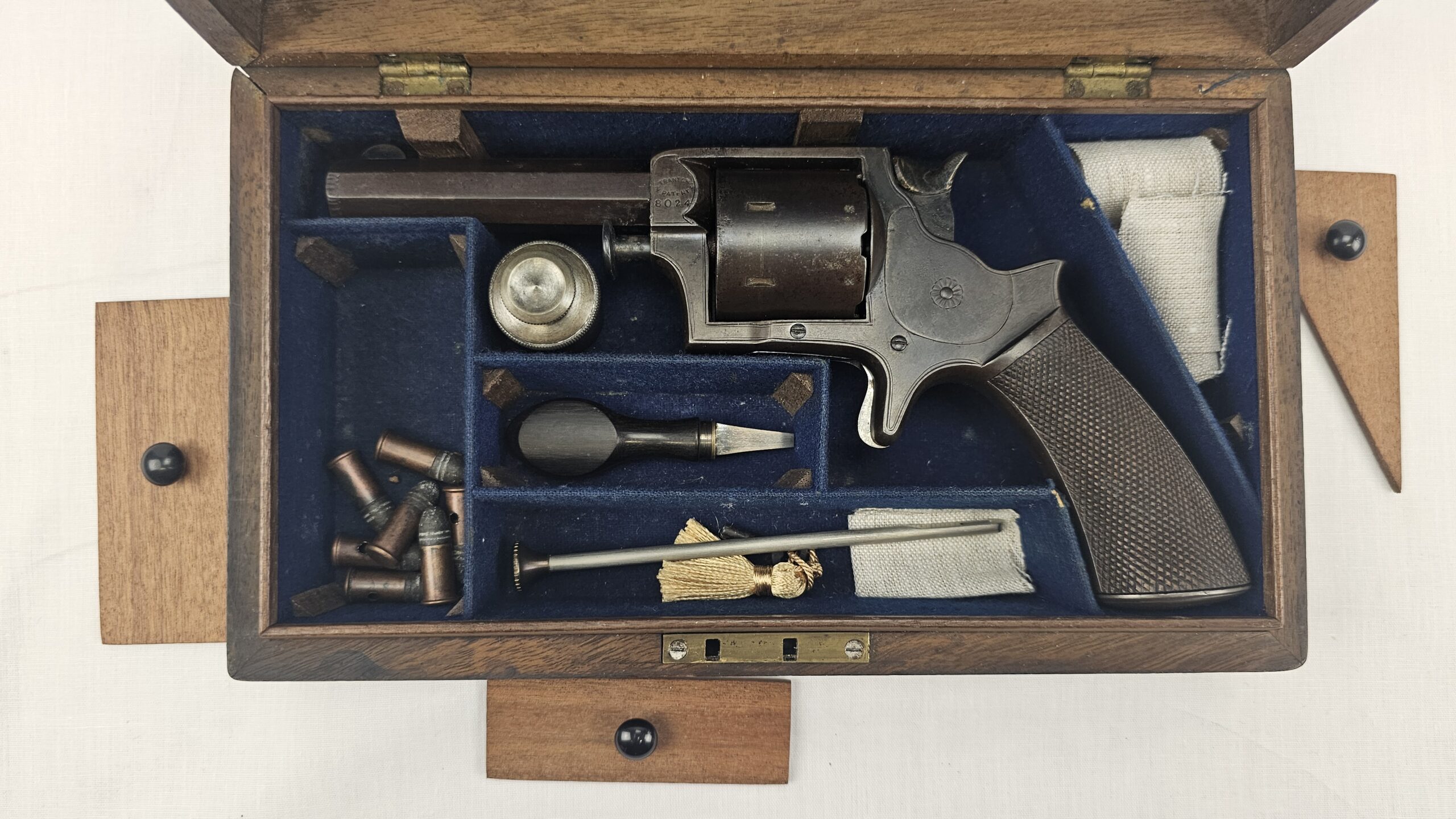 Cased Tranter .32 Rimfire Revolver Complete with Tools - Image 3