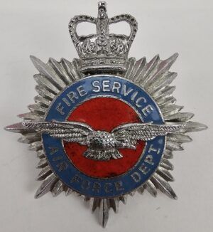 Fire Service Air Force Dept Cap Badge