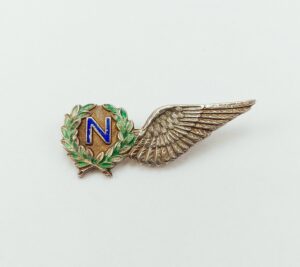WW2 Sterling Silver RAF Navigator Brevet Lapel Pin Badge