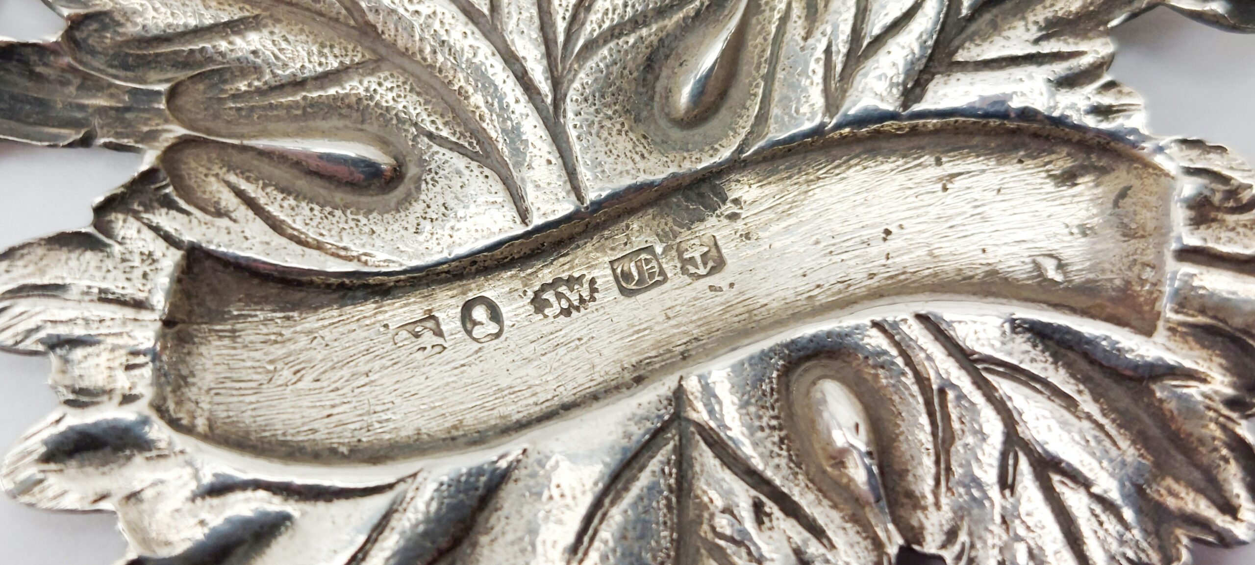 Pair George IV Birmingham 1828 Sterling Silver Decanter Labels - Image 5
