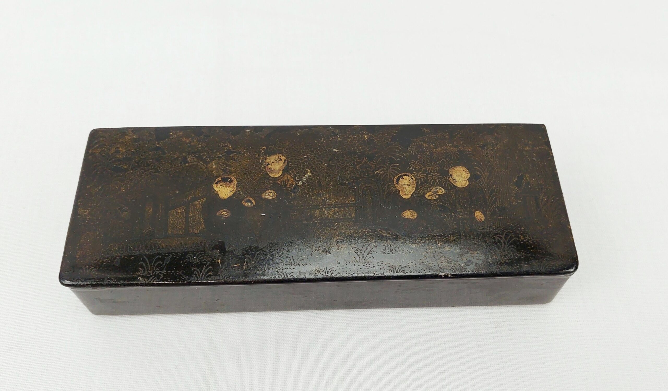 Victorian Papier Mache Stamp Box - Image 7