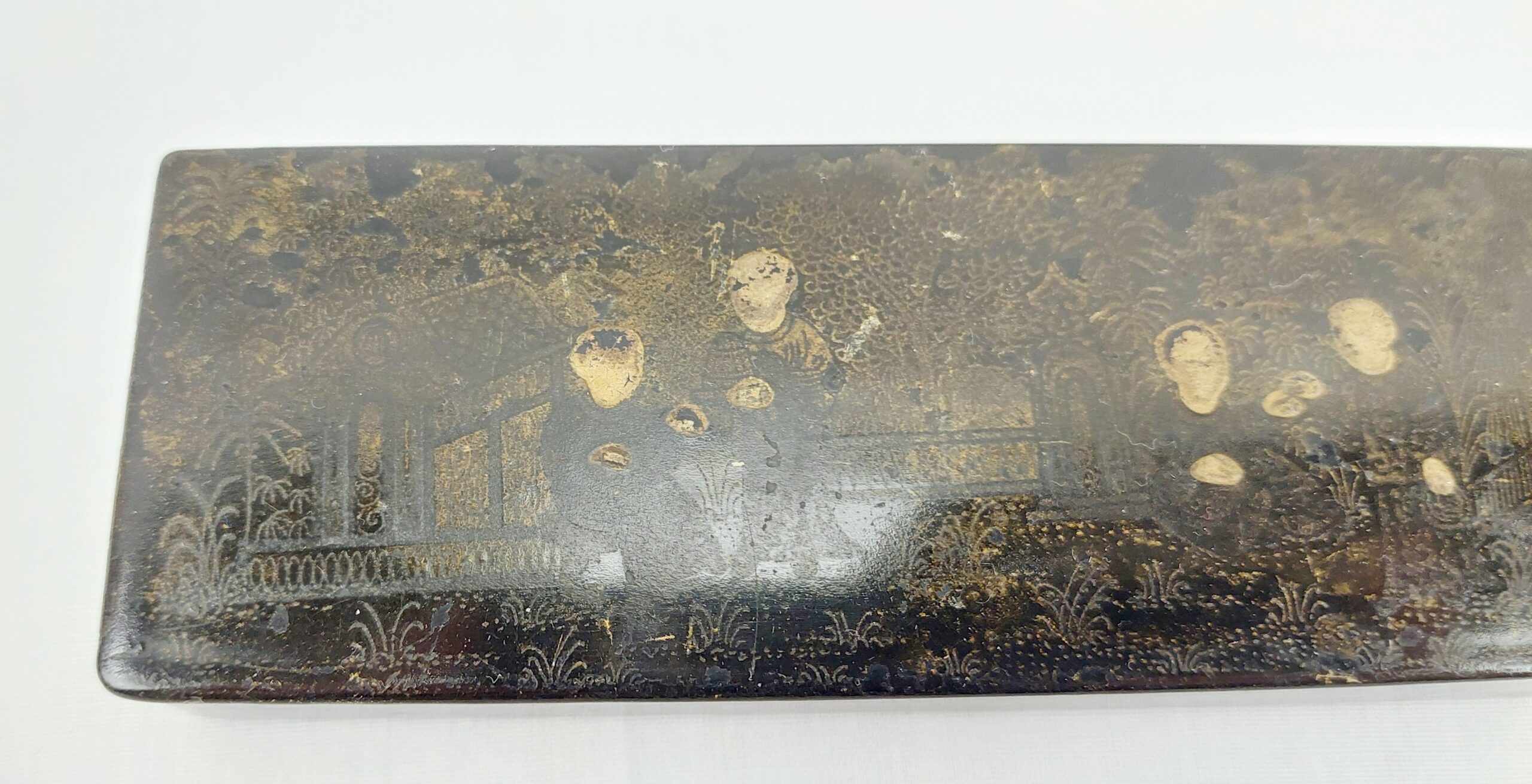 Victorian Papier Mache Stamp Box - Image 6